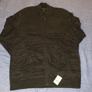 Alfani Forrest Green Zip-Up Sweater